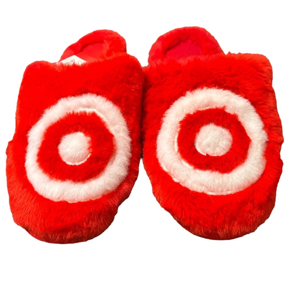 Target Bullseye Slippers NWT Sz 9